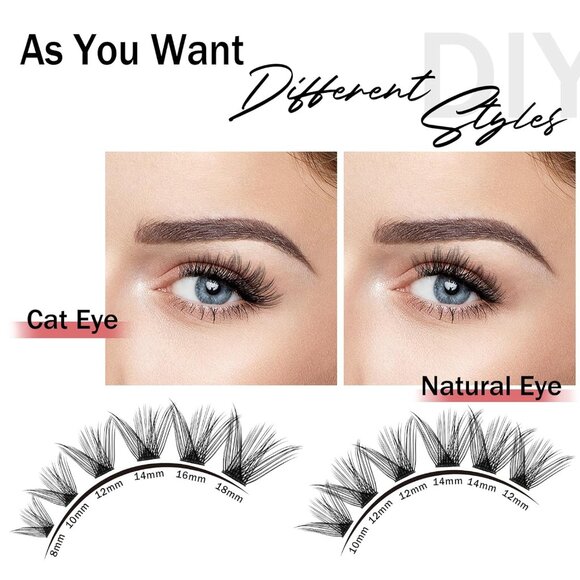 160 Pcs Individual Lashes Eyelash Lash Clusters Mayhug DIY Eyelash Extensions - Picture 6 of 8